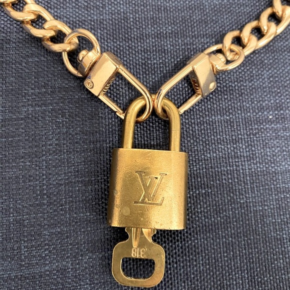 Louis Vuitton Padlock Lock, Key and 16 in chain #319 - Picture 2 of 3